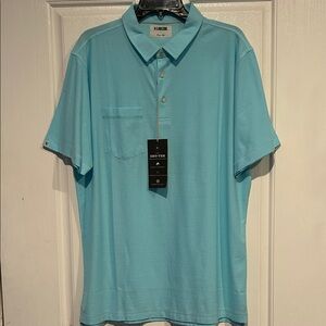 Linksoul Dry Tek Edward’s Aqua Pocket Polo Shirt